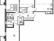 3-комнатная квартира, 82 м², 12/25 эт. Санкт-Петербург