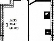 1-комнатная квартира, 41 м², 3/3 эт. Брянск