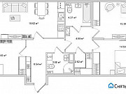 3-комнатная квартира, 90 м², 14/14 эт. Санкт-Петербург