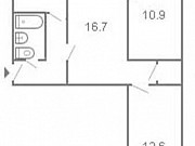 3-комнатная квартира, 56 м², 4/4 эт. Челябинск