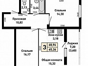 3-комнатная квартира, 69 м², 2/5 эт. Барнаул