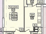 1-комнатная квартира, 45 м², 7/24 эт. Самара
