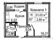 1-комнатная квартира, 32 м², 10/10 эт. Нижний Новгород