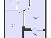 1-комнатная квартира, 38 м², 13/16 эт. Ставрополь