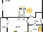 1-комнатная квартира, 45 м², 14/16 эт. Самара