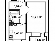 1-комнатная квартира, 42 м², 2/9 эт. Тверь