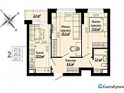 2-комнатная квартира, 51 м², 6/25 эт. Екатеринбург