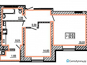 2-комнатная квартира, 54 м², 9/10 эт. Рязань