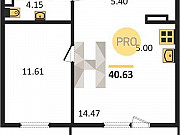 1-комнатная квартира, 41 м², 8/10 эт. Челябинск