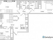 3-комнатная квартира, 82 м², 4/14 эт. Санкт-Петербург