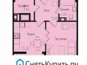 1-комнатная квартира, 44 м², 12/14 эт. Санкт-Петербург