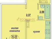 1-комнатная квартира, 41 м², 5/10 эт. Новосибирск