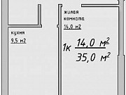 1-комнатная квартира, 35 м², 7/18 эт. Ижевск