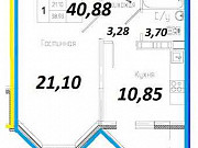 1-комнатная квартира, 40 м², 10/17 эт. Оренбург