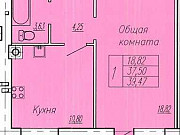 1-комнатная квартира, 39 м², 1/9 эт. Иваново