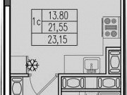 Студия, 23 м², 12/25 эт. Санкт-Петербург