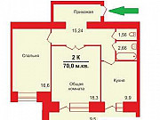 2-комнатная квартира, 72 м², 4/14 эт. Барнаул