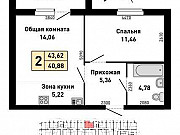 2-комнатная квартира, 43 м², 5/5 эт. Барнаул