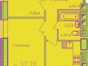 2-комнатная квартира, 67 м², 14/24 эт. Самара