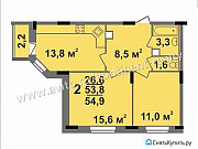 2-комнатная квартира, 54 м², 7/15 эт. Владимир