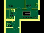 2-комнатная квартира, 53 м², 7/9 эт. Калининград