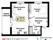2-комнатная квартира, 55 м², 2/5 эт. Барнаул