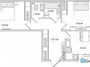 2-комнатная квартира, 68 м², 8/14 эт. Санкт-Петербург