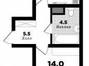 1-комнатная квартира, 36 м², 1/25 эт. Санкт-Петербург