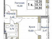 1-комнатная квартира, 34 м², 11/13 эт. Санкт-Петербург