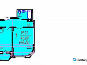 1-комнатная квартира, 48 м², 10/16 эт. Брянск