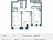 2-комнатная квартира, 70 м², 28/29 эт. Москва