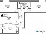 3-комнатная квартира, 75 м², 19/20 эт. Москва