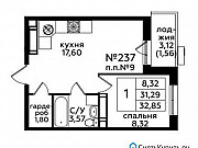 1-комнатная квартира, 32 м², 6/15 эт. Москва