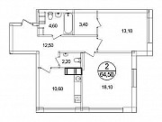 2-комнатная квартира, 64 м², 8/9 эт. Москва