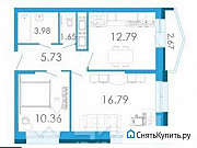 2-комнатная квартира, 53 м², 18/18 эт. Санкт-Петербург