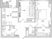 2-комнатная квартира, 57 м², 2/20 эт. Санкт-Петербург