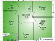 3-комнатная квартира, 69 м², 18/24 эт. Ростов-на-Дону