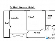 2-комнатная квартира, 53 м², 8/9 эт. Челябинск