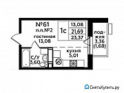 1-комнатная квартира, 29 м², 14/15 эт. Москва