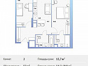 2-комнатная квартира, 52 м², 7/30 эт. Москва