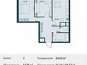 2-комнатная квартира, 57 м², 6/29 эт. Москва