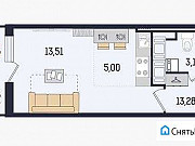 Студия, 25 м², 2/17 эт. Санкт-Петербург