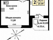2-комнатная квартира, 38 м², 3/10 эт. Барнаул