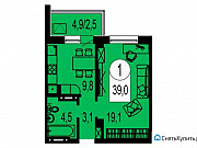 1-комнатная квартира, 38 м², 23/24 эт. Красноярск