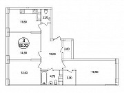 3-комнатная квартира, 85 м², 3/9 эт. Москва