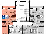 2-комнатная квартира, 67 м², 2/18 эт. Москва