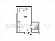 1-комнатная квартира, 24 м², 2/4 эт. Самара