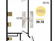 1-комнатная квартира, 39 м², 3/25 эт. Самара