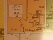 1-комнатная квартира, 35 м², 19/19 эт. Санкт-Петербург