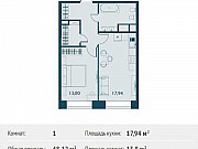 1-комнатная квартира, 48 м², 29/29 эт. Москва